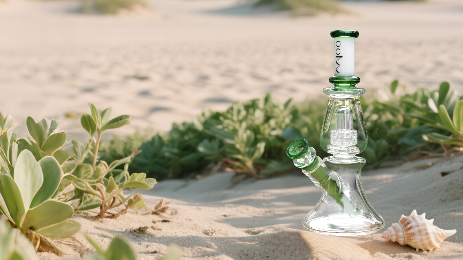 OOLVV Smora Glass Bong - Green